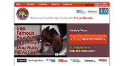Desktop Screenshot of bedbugfindersllc.com